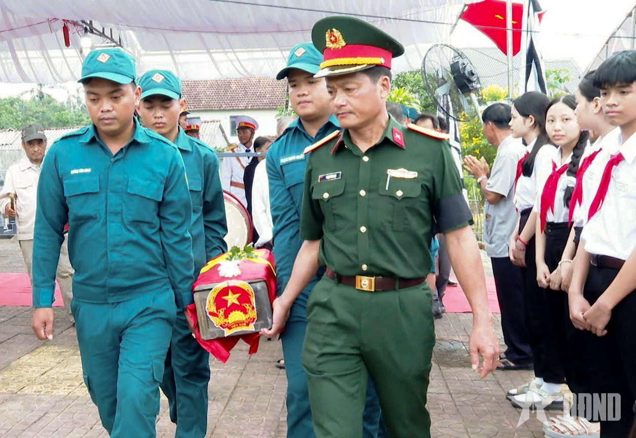 Gia Lai: Tổ chức Lễ truy điệu và an táng hai hài cốt liệt sĩ